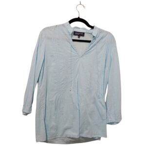 Jones New York Cotton long sleeve blouse